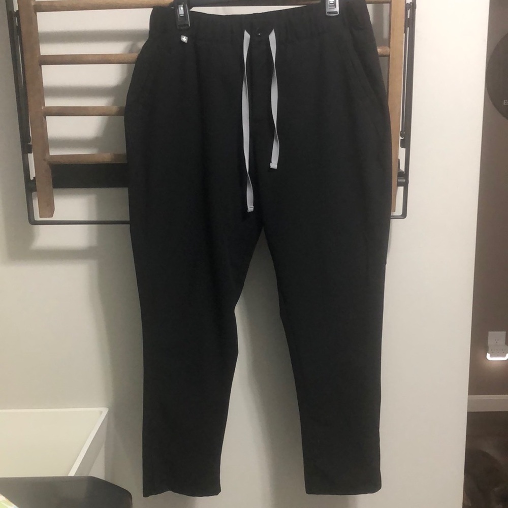 Fig black technical scrub pant